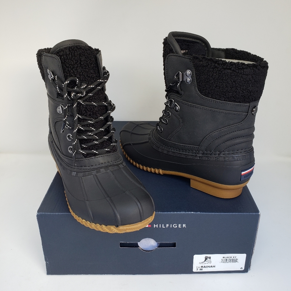 Tommy Hilfiger Rainah Rain/Winter Water Duck Boots NIB